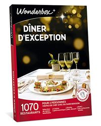 Wonderbox - Gift Box - Dinner of Exceptional - 1070 Renamed, labeled or starred Gastronomic Restaurants for 2 People - Original Gastro Gift Idea