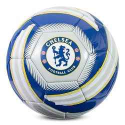 Hy-Pro Pallone da calcio con licenza ufficiale Chelsea F.C. Cyclone | Taglia 5, Blues, allenamento, partita, merchandising, da collezione, per bambini e adulti, blu