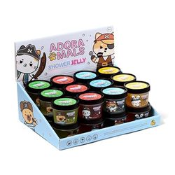 Brightium Gelée de Douche - gelée Douce avec Parfum fruité, présente des Motifs d'adorables Animaux, idéale pour Un Bain Amusant et différent.