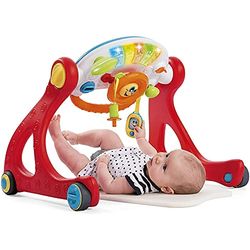 Chicco Ginásio bebé cresce e anda 4 em 1, mesa de atividades para bebés e adultos, jogo educativo com atividades, luzes e som, painel eletrónico removível, brinquedo para bebés 3-36 meses