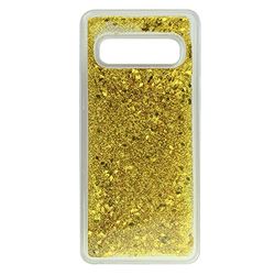Babaco Telefoonhoesje voor Samsung S10 Liquid Glitter Effect, Goud