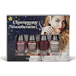 Morgan Taylor Nail Lacquer - Champagne & Moonbeams Winter 2019 Collection - Classic Mini 4 Pack - 5 ml / 0.17 oz Each