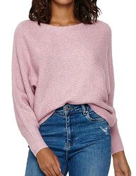 ONLY Women's ONLDANIELLA L/S Pullover KNT NOOS Sweater, Woodrose, L