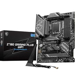 MSI Z790 GAMING PLUS WIFI, Scheda Madre ATX. Supporta Intel 14th/13th/12th Gen Core, LGA 1700. DDR5 fino a 7200+MHz/OC, PCIe 5.0 x16, 4 x M.2 Gen4, LAN 2.5G, Wi-Fi 6E