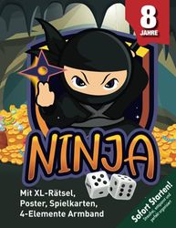 Ninja Abenteuer Schatzsuche Kindergeburtstag ab 8 Jahren: Ihr seid die neue Ninja-Generation mit einer Mission: Das 4-Elemente-Armband finden & den Bösewicht besiegen.