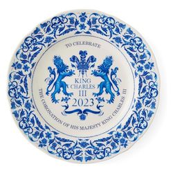 Portmeirion Home & Gifts Plate, Blue & White, 23cm