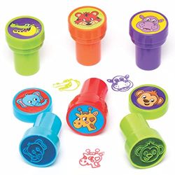 Baker Ross Selos de animais da selva com tinta automática (pacote de 10)
