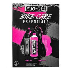 Muc-Off Bike Care Essentials Kit - Kit Pulizia Bici Essenziale - Include Detergente Bici, Spray Protettore Bici, Spazzole Pulizia Bici e Molto Altro