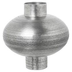Alexandra House Living Vaso argento metallo finitura invecchiata 33 x 32 x 32 cm