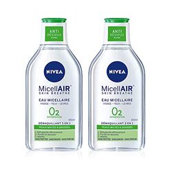 Nivea DEMAQUILLANT Micellaire – pelli miste a grasse 400 ml – Set di 2