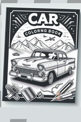 Colorful Rides: A Journey Through the World of Wheels: From Mighty Trucks to Speedy Supercars - A Coloring Adventure for Young Auto Enthusiasts