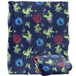 JURASSIC PARK Graffiti Dinos Silky Touch Super Soft Throw Blanket 152 x 127 cm