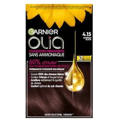 Coloração permanente Garnier-Olia à base de óleo, sem amoníaco, cor castanha