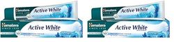 Himalaya Active white Gel | Herbal toothpaste with fruit enzymes |Teeth whitening |Anti bacterial for full mouth protection |Paraben and bleach Free|100% vegetarian -75 ml (Lot de 2)