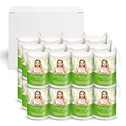 COTTON SOUND ECO Maxi podkładki do makijażu 24 opakowania x 40 sztuk, 100% ekologiczna bawełna z biodegradowalną kopertą i kompozytową, pasuje do wszystkich rodzajów skóry, wyprodukowano we Włoszech