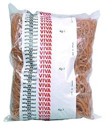 Viva En030B gummiband i naturgummi, Diameter 30 mm, Brun