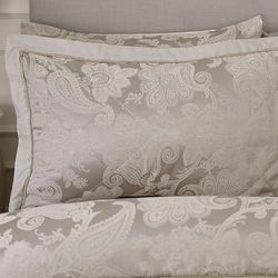 Catherine Lansfield Opulent Jacquard Quilted Pillow sham Pair Champagne Gold