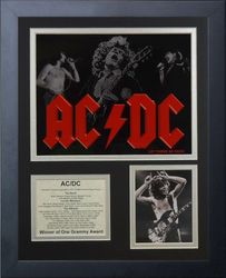 Legends Never Die AC/DC ingelijste fotocollage, 11 bij 14-inch, zwart