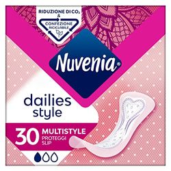 Nuvenia - Proteggi Slip Multistyle Ripiegati Freschezza Quotidiana - Ottima Protezione e Bordi Flessibili - Confezione da 30 Salva Slip