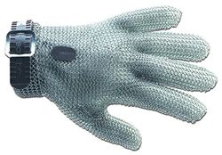 Arcos Beschermende handschoenen, nethandschoen beschermende handschoen, roestvrij staal, maat XXS 210 mm, grijs