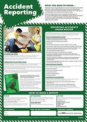 Ongevallenrapportage | Gezondheid en Veiligheid Posters | Gelamineerd Glans Papier 850mm x 594mm (A1) | Gezondheid en Veiligheid Kantoor en Commerciële Wandgrafieken | Onderwijsgrafieken door Daydream Education