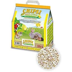 Chipsi Lecho para Conejos de Limón Aglomerante (10 L). Lecho Higiénico para Roedores, Hamsters, Cobayas Cítrico con Materiales Naturales Biodegradables, Ecológicos.