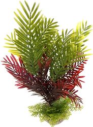 Tyrol - Pianta d'acquario artificiale XL 27 cm - Decorazione per acquario - Pianta da interno in plastica su base - Palma di cocco muschio - Ancoraggio facile al fondo dell'acquario - Made in France