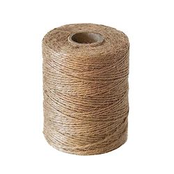 Chinchilla® Przędza jutowa | średnica ok. 1,2 mm | kolor naturalny | szpula 250 m | sznurek jutowy, sznurek do wiązania, sznurek dekoracyjny, sznurek jutowy | idealna do majsterkowania, pakowania