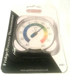 APOLLO Window Thermometer, Multi-Colour, 7.8x7.8x1.7
