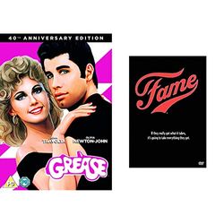 Grease 40th Anniversary (DVD) [2018] & Fame [1980]