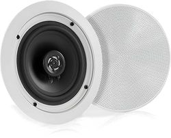 Pyle Cassa Bluetooth 13 Centimetri, Altoparlanti a Parete e a Soffitto 2 Vie, Griglia Rotonda/Quadrata Intercambiabile, Casse Audio con Cono in Polipropilene, Speaker da 150 Watt