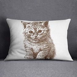 Questo Casa Funda de cojín Decorativa, Funda de cojín, decoración del hogar, para sofá, cafetería, tamaño: 35 x 50 cm, diseñada y Fabricada en Türkiye