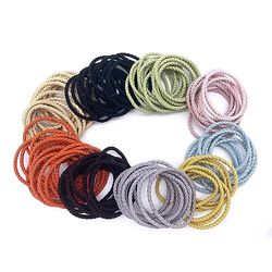 OOTDAY Pack of 150 Women's Hair Bobbles Braided Stylish Braided Hair Bobbles with Strong Hold Elastic Hair Bands for Thin Thick and Curly Hair Women/Girls/Children