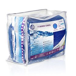 Gre CPROV600 - Cobertor de Verano para Piscina en Forma de Ocho de 640 x 390 cm, Color Azul