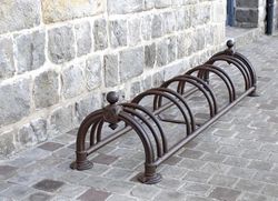 Mottez Range 5 Bike Versailles Rackle dla dorosłych Unisex, brązowy, długość 162cm-wysokość 34cm- szerokość 43cm