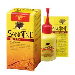 Sanotint Reflex - Colorazione per capelli n. 57 "rosso scuro", 1 x 80 ml, con miglio dorato ed estratti di erbe