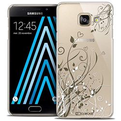Caseink - Beschermhoes voor Samsung Galaxy A3 2016 (A310) [Crystal Pattern HD Collection Love Valentine Design Hearts Flowers – Hard – ultra dun – bedrukt in Frankrijk]