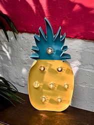 Talking Tables – Luce LED a Forma di Ananas Cubano, Alto 50,8 cm, Multicolore