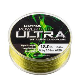 Ultima Power Carp Ultra - Weed - 1000m - 0.38mm - 18.0lb/8.1kg