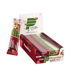 Powerbar Natural Energy Cereal Strawberry & Cranberry 18x40g - Vegan Carbohydrate Energy Bar + Magnesium