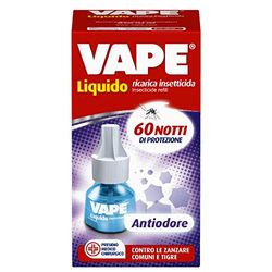Vape Specialist Ricarica Liquida Antiodore, Protegge da Zanzare e Combatte Odori di Umidità e Chiuso, 60 Notti, 1 Unità