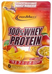 IronMaxx 100% Whey Protein Polvo - Mango y Maracuyá 500g Bolsa | Proteína de suero de leche reducida en azúcar y soluble en agua | Disponible en muchos sabores diferentes