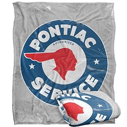 Pontiac Blanket, 152 x 127 cm Service Old Sign Silky Touch Super Soft Throw Blanket