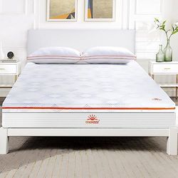 Maxzzz 135x190 Topper Viscoelástico de 7.5cm con Cubierta Lavable, Alivia la Presión Corporal y Mejora la Comodidad, Mejora la Calidad del Sueño al Reducir la Transferencia de Movimiento