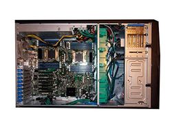 INTEL Server System P4308IP4LHJCL IRON PASS geïntegreerd 2S server System 4U Pedestal chassis inclusief server board S2600IP4L 8x 3.5Z