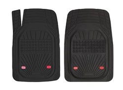 BREMER SITZBEZÜGE 2-Piece All-Season Floor Mats Non-Slip Rubber Suitable for Volvo S60 V60 1st Gen Car, Truck, Bus, SUV or Motorhome Caravan Accessories