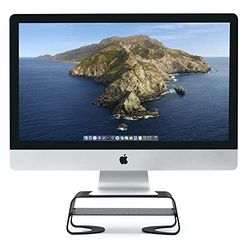 Twelve South Curve Riser Monitor Stand | Ergonomische desktop standaard met opbergplank voor iMac en Displays, mat zwart