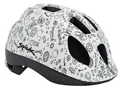 Spiuk LED per Bambini, Casco Gioventù Unisex, Bianco, XS/S (46/53 cm) EU