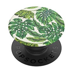 PopSockets PopGrip - Soporte y Agarre para Teléfonos Móviles y Tablets con un PopTop Intercambiable - Monstera Deliciosa