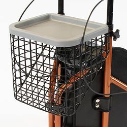 NRS Healthcare Basket & Tray Set Add-on for NRS Healthcare 3 Wheel rollator